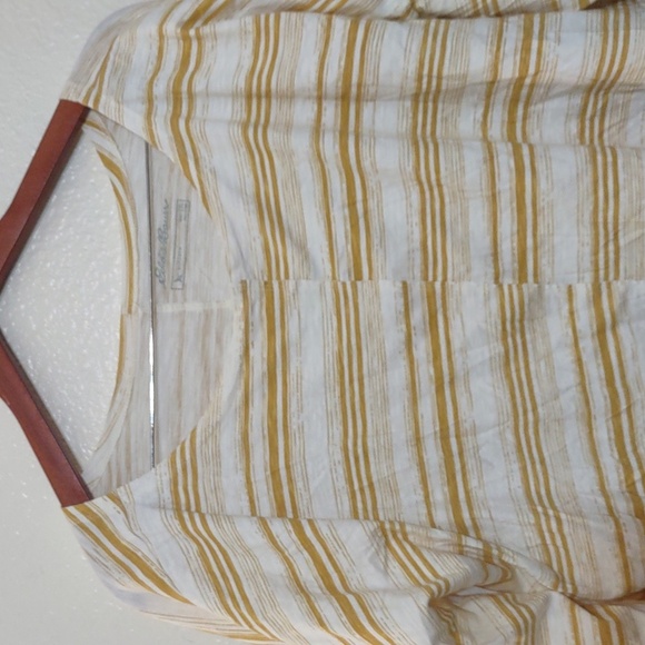 SLIGHTLY USED EDDIE BAUER OUTDOOR SIZE 6 MUSTARD YELLOW AND WHITE - Picture 3 of 9